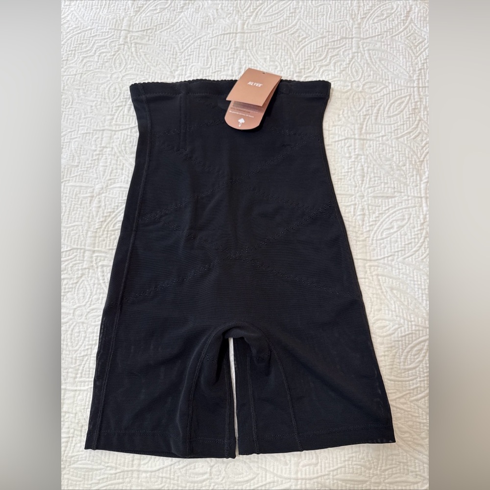 KLVEE Shapewear‎ Tummy Control High Waisted Shaper Shorts Butt Lift Small Girdle